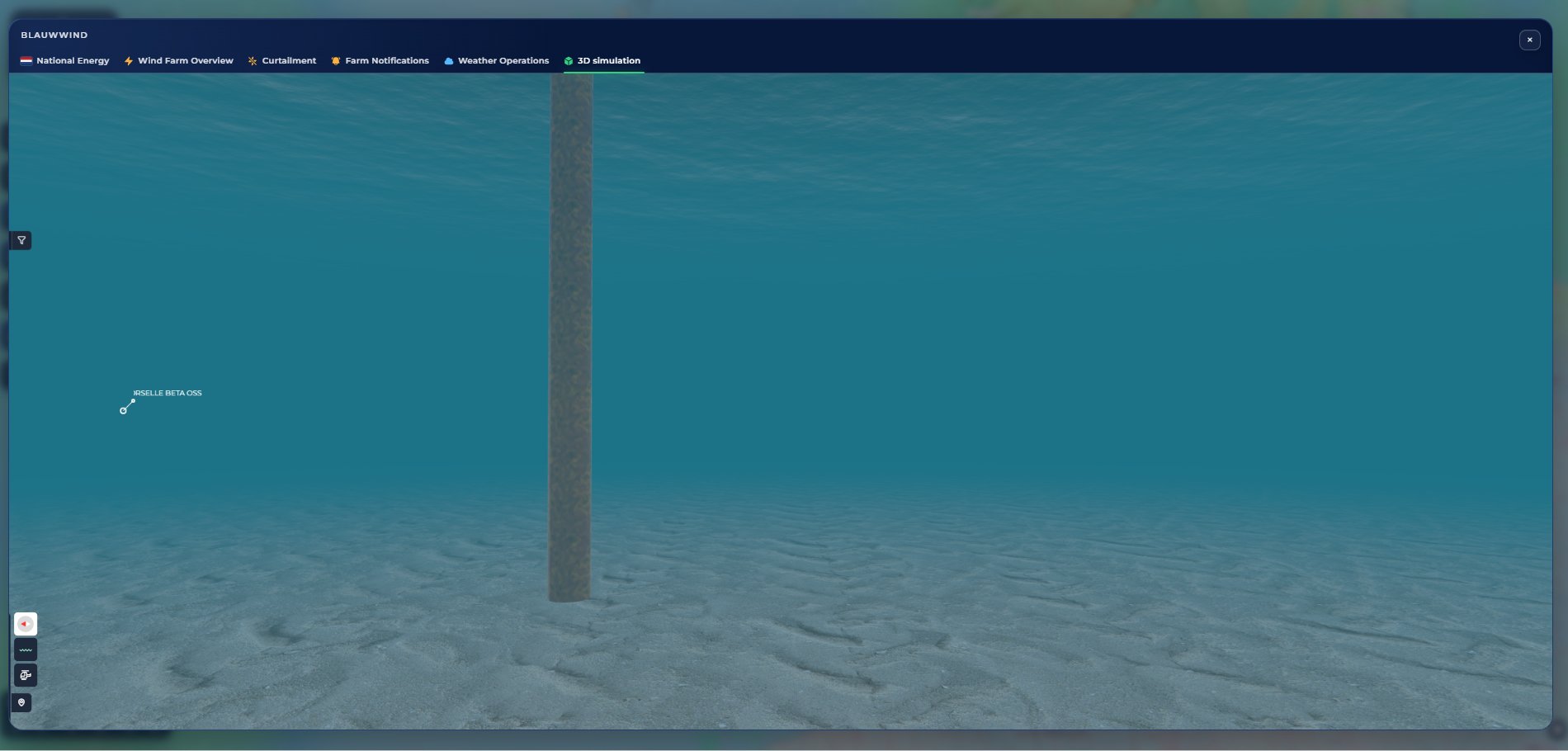 3D site walk-through, below the waterline